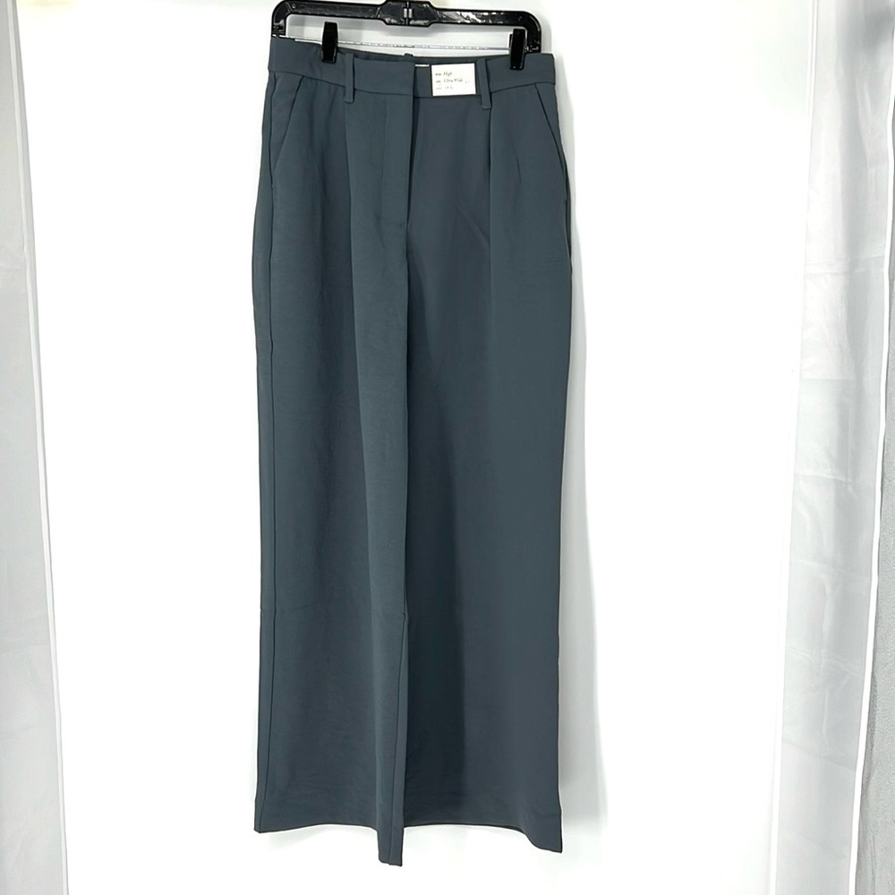 Abercrombie & Fitch NWT wide leg high rise trouser pants women’s 28 Long
